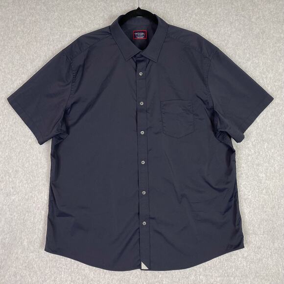 UNTUCKit Shirt Mens XXL Black Gironde Short Sleeve Nylon Button Up 2XL - Picture 1 of 7